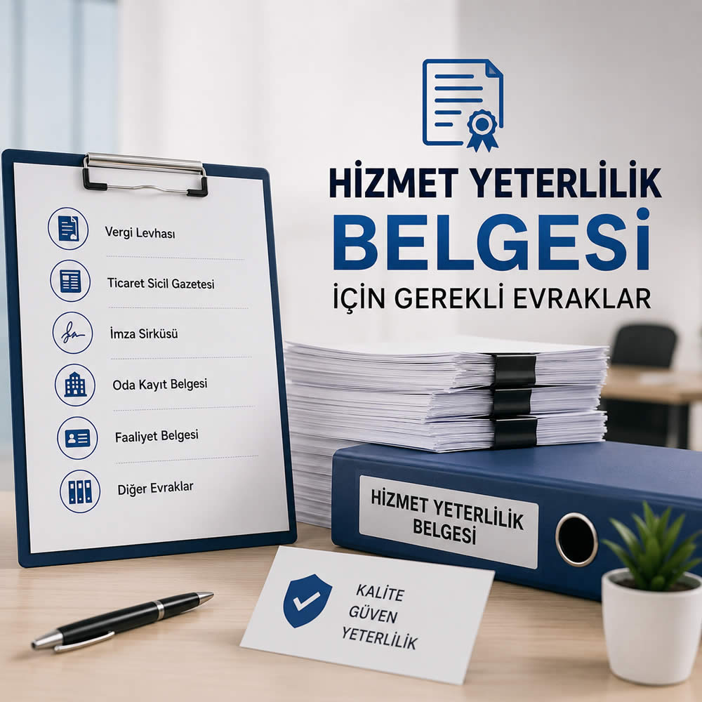 Hizmet Yeterlilik Belgesi İçin Gerekli Evraklar